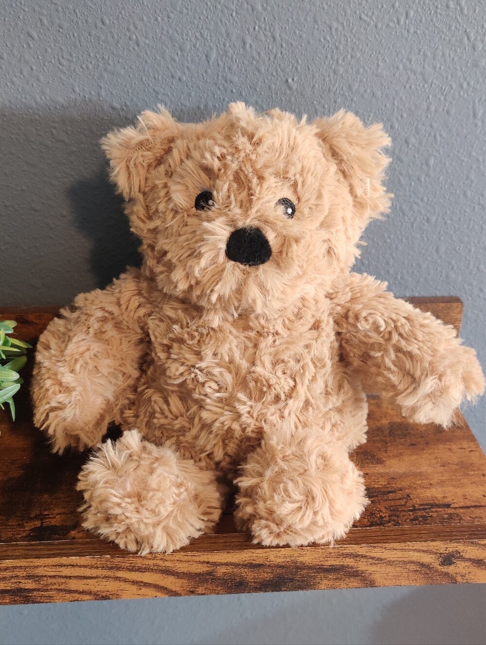 Warmies Brown Curly Bear Plush Microwavable Freezable 9" Cute Small Stuffed Toy